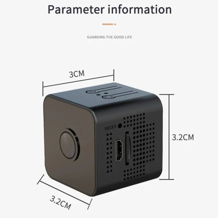 X1 1080P Small Cube Mini HD WiFi Camera, Support Infrared Night Vision & Motion Detection - Trustpick