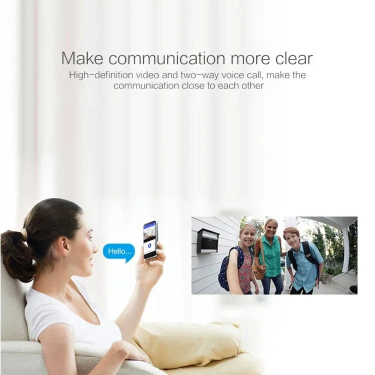 X3 1080P WiFi Smart Video IP54 Waterproof Digital Camera Door Viewer, Support TF Card & Infrared Night Vision - Trustpick