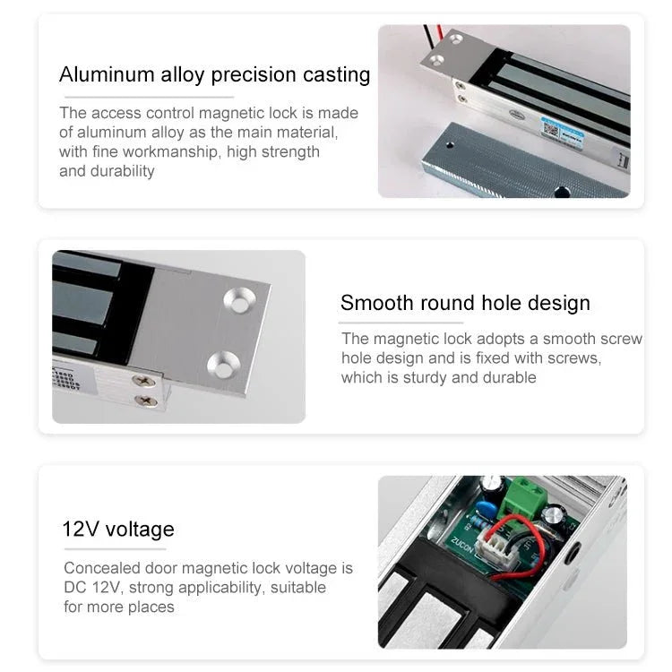 YH - 280M Single Door Magnetic Lock With Mortise Mount (280kg) - Trustpick
