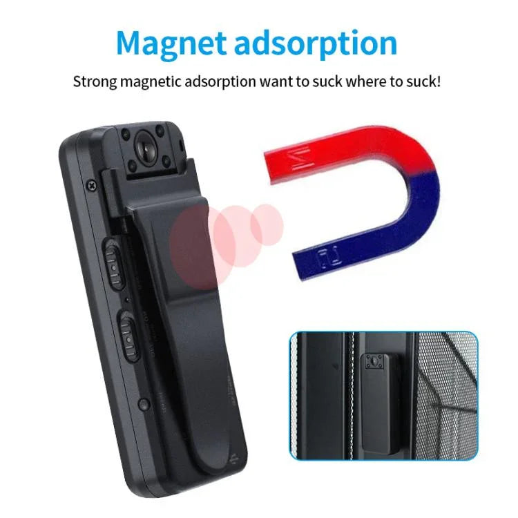 Z7 1080P HD Night Vision Magnetic Video Recorder with Back Clip - Trustpick